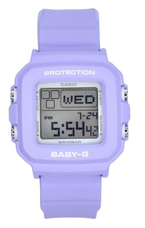Casio Baby-G Plus Digital 30th Anniversary Purple Resin Strap Quartz BGD-10K-6 100M Women's Watch...