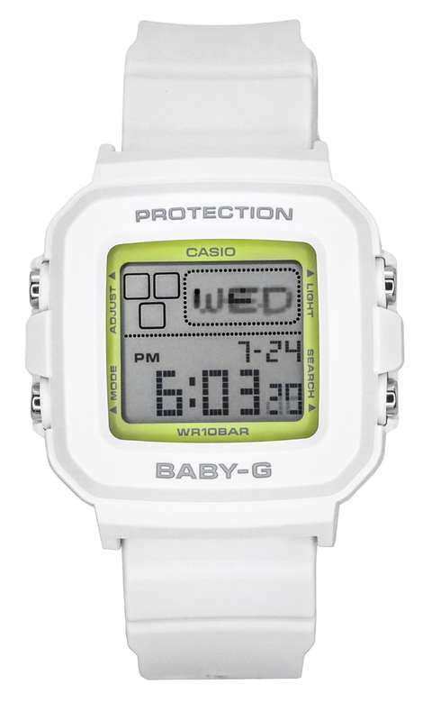 Casio Baby-G Plus Digital 30th Anniversary White Resin Strap Quartz BGD-10K-7 100M Women's Watch ...