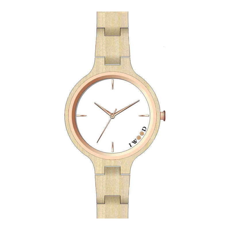 Iwood Real Wood Ladies Watch IW18442001