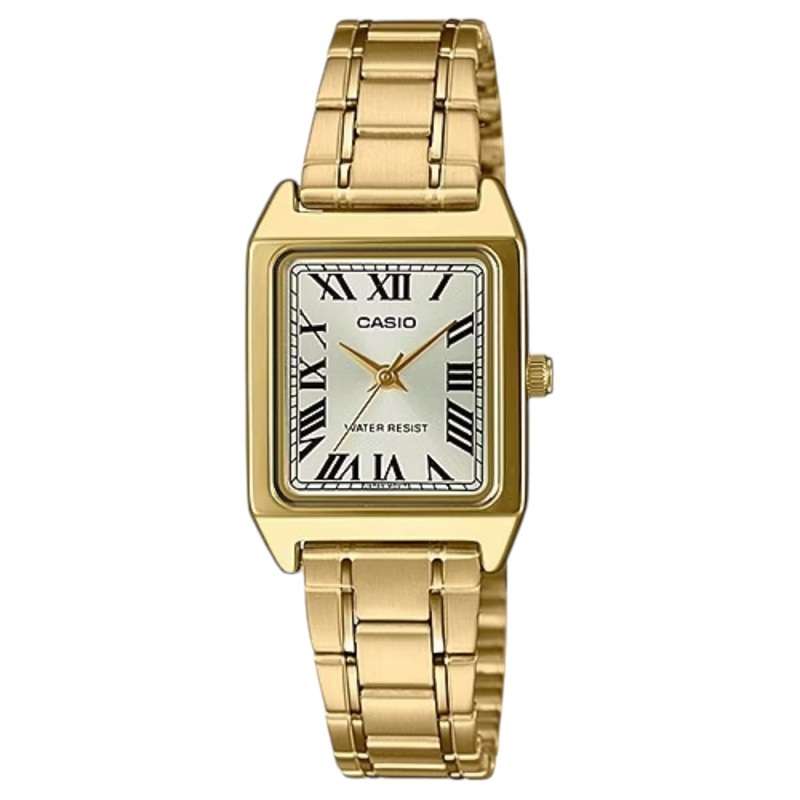 CASIO COLLECTION TANK, BRACELET - WHITE (LTP-V007G-9BUDF)
