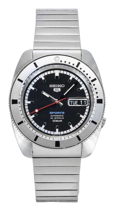 Seiko 5 Sports 1968 Recreation Limited Edition Black Dial Automatic SRPL05K1 100M Men's Watch Wit...
