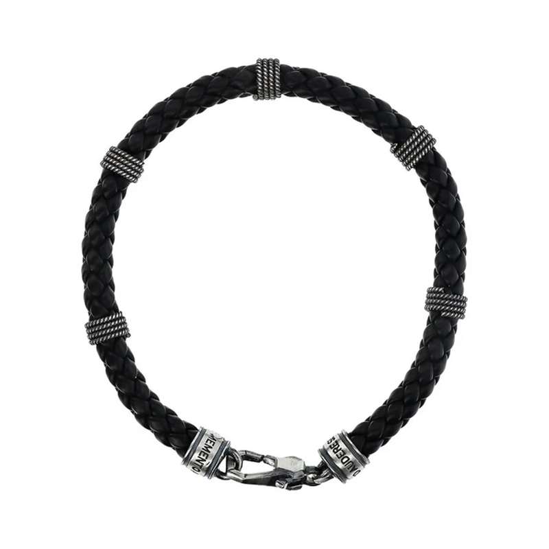 Albert M. Jewels Men's Bracelet (WSOX00605-BLK)
