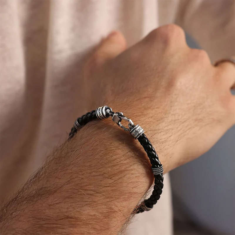 Albert M. Jewels Men's Bracelet (WSOX00605-BLK)