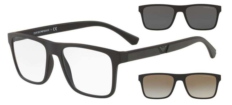 Emporio Armani Eyewear Men's Eyeglasses (EA 4115_5017-1W A_54)