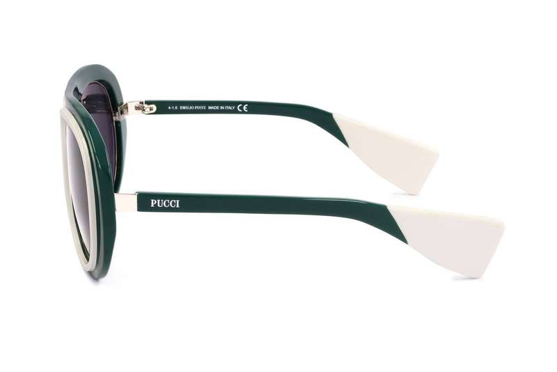 Emilio Pucci Sunglasses Ep0059 Shiny Dark Green (EP0059-96A 59-25-130) Women's EYEWEAR