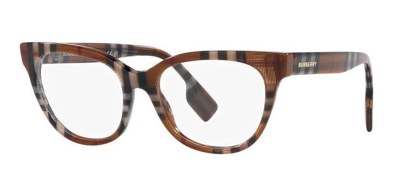 Burberry Eyewear Women's Eyeglasses (EVELYN BE 2375_3966 A_53)