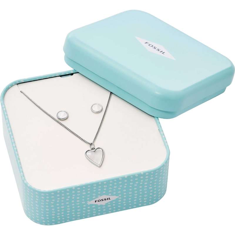 Fossil Jewels Women's Bracelet + Earrings Jewellery Set (jf03165040)