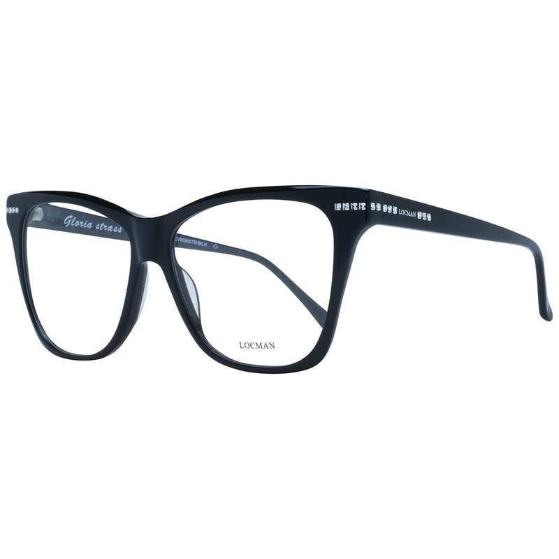Locman Eyewear Eyeglasses for Women (LOCV008STR 59BLK)