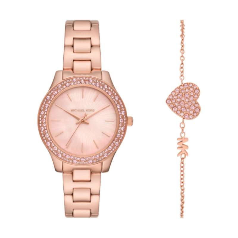 Michael Kors Liliane Special Pack + Bracelet (MK1068SET) Women's Watch