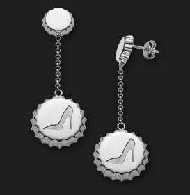 Ambrosini Ladies Earrings (ota 01 03) - bianca - 925 sterling silver