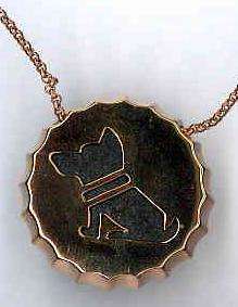 Ambrosini Jewels - Pendente Argento 925° Tappo Finitura Rosé Cane (PTA 02 02)  JEWELRY