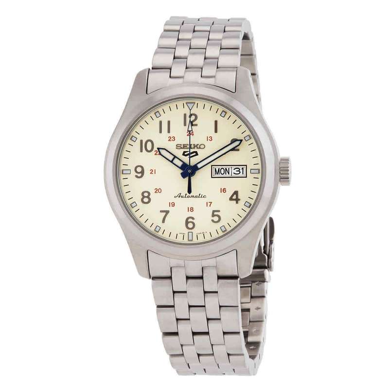 Seiko 5 Sports Laurel 110th Anniversary Limited Edition Beige Dial Automatic SRPK41K1 100M Men's ...