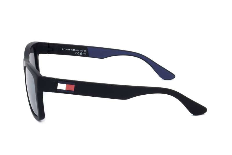 Tommy Hilfiger Sunglasses Th 1556_s Black Blue (TH 1556_S-D51 56-18-140) Men's EYEWEAR