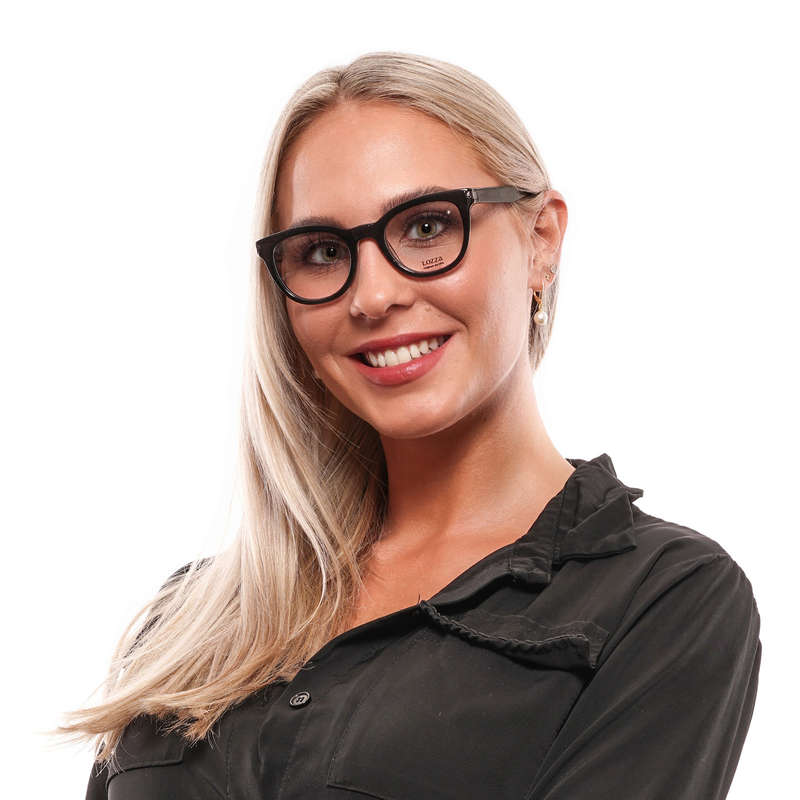 Lozza Eyewear Eyeglasses for Women (VL4124 47BLKY)
