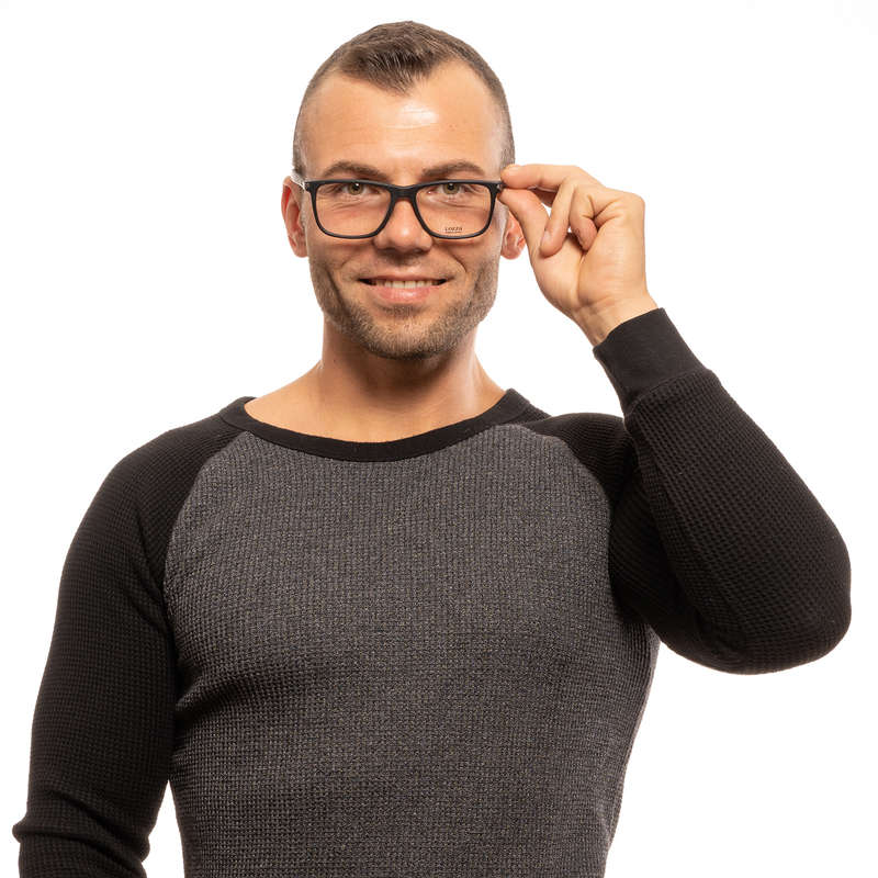 Lozza Eyewear Eyeglasses for Men (VL4137 54BLKM)