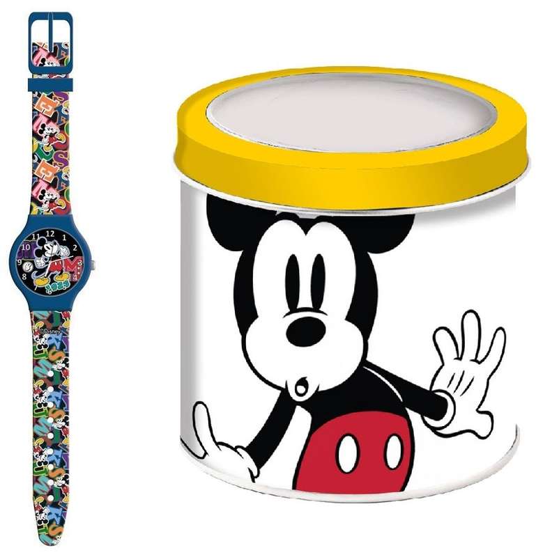 DISNEY KID WATCH MICKEY MOUSE  - Tin Box (563506)