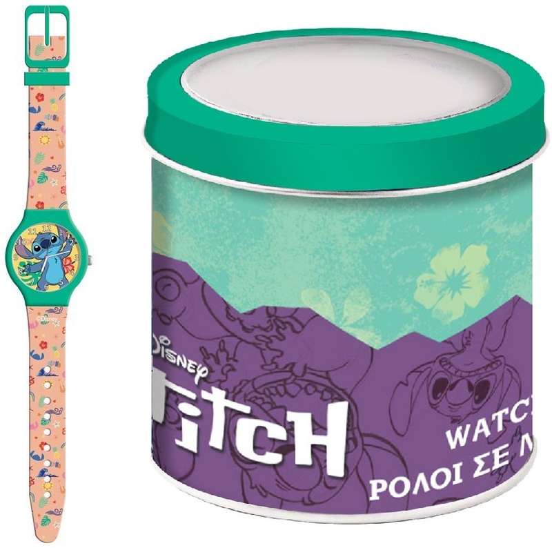 DISNEY KID WATCH LILO & STITCH - Tin Box (564604)