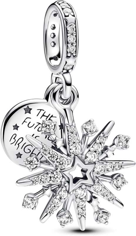 PANDORA CHARMS SPARKLING FIREWORK DOUBLE DANGLE (793512C01)