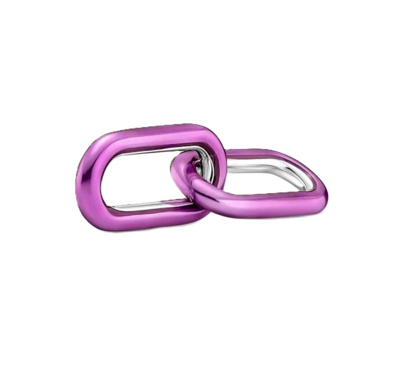 PANDORA CHARMS PURPLE DOUBLE LINK  (799663C02)