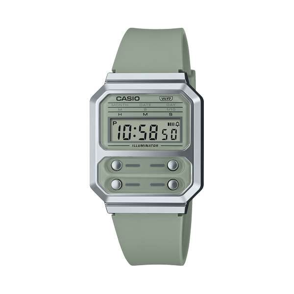 CASIO VINTAGE EDGY COLLECTION - SAGE GREEN ***SPECIAL PRICE*** (A100WEF-3AEF)