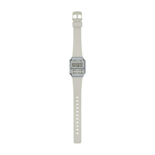 CASIO VINTAGE EDGY COLLECTION - CREAM WOMEN'S DIGITAL WATCH (A100WEF-8AEF)