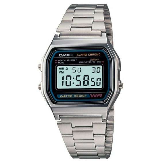 Casio Retro Collection A158wa-1df Mens Watch Chronograph(A158wa-1df)