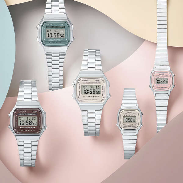CASIO VINTAGE ICONIC - AMARANTH (A168WA-5AYES)