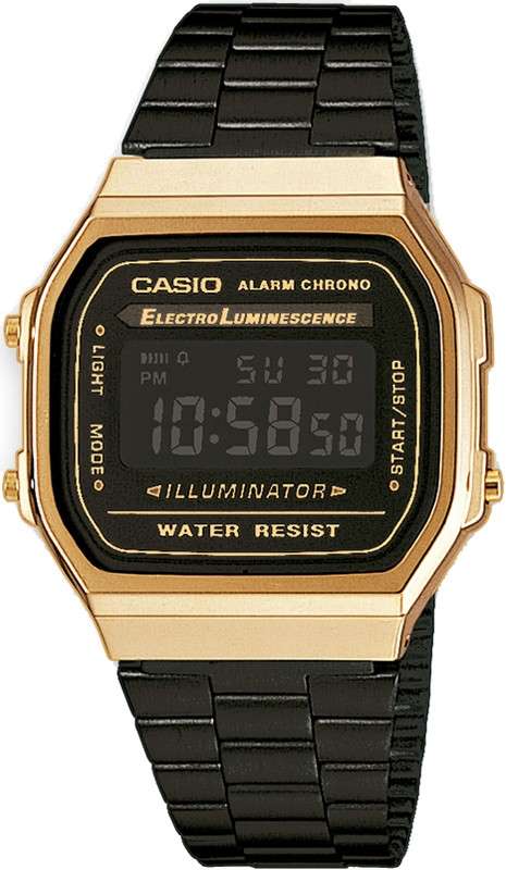 CASIO VINTAGE ICONIC - GOLD & BLACK (A168WEGB-1BEF)