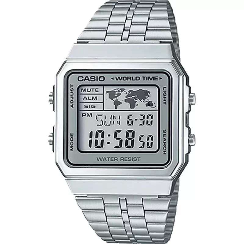 CASIO VINTAGE World Time - Silver (A500WA-7DF)