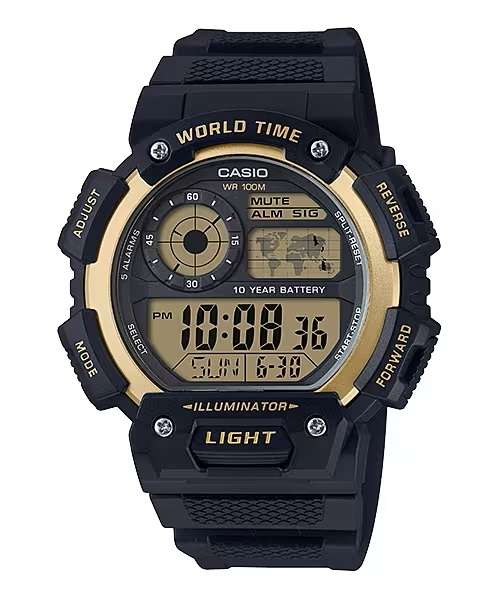 CASIO SPORT DIVER - ILLUMINATOR WORLDTIME (AE-1400WH-9AVDF)