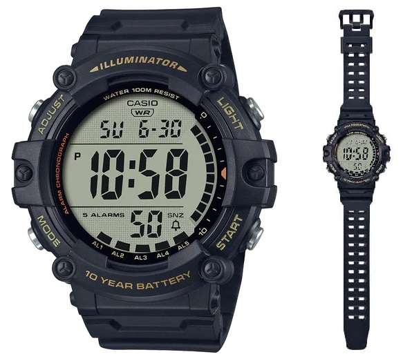 CASIO SPORT ILLUMINATOR WORLDTIME - XL STRAP (AE-1500WHX-1AVDF)