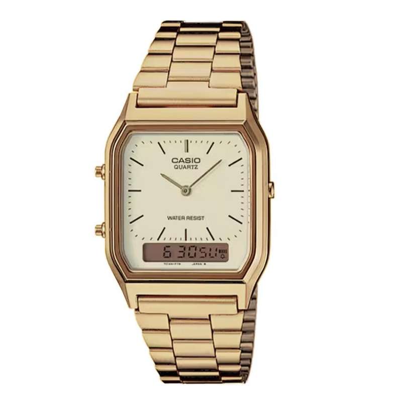 CASIO VINTAGE EDGY COLLECTION SUNRAY DIAL - GOLD (AQ-230GA-9DMQYES)