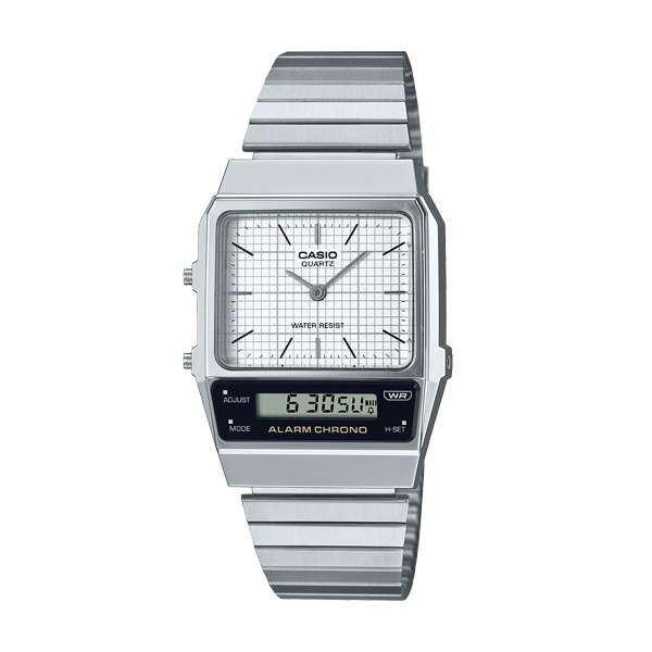 CASIO VINTAGE EDGY COLLECTION RETRO DIAL - WHITE ***SPECIAL PRICE*** (AQ-800E-7AEF)