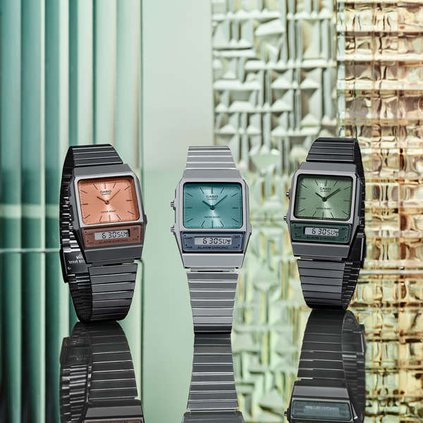 CASIO VINTAGE EDGY COLLECTION - FOREST GREEN (AQ-800ECGG-3AEF)