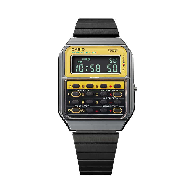 CASIO VINTAGE CALCULATOR EDGY COLLECTION - YELLOW ***SPECIAL PRICE*** (CA-500WEGG-9BEF)