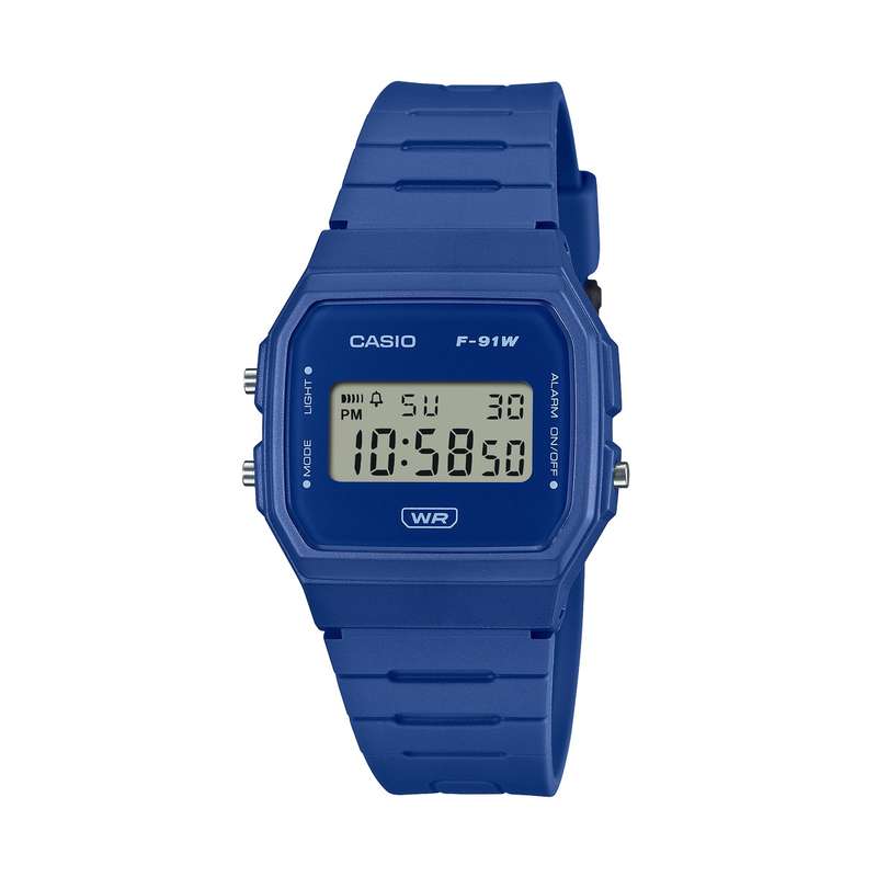 CASIO VINTAGE F-91 BIO RESIN STRAP - BLUE (F-91WB-2A1EF)
