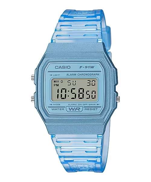 CASIO VINTAGE TRANSLUCID - LIGHT BLUE (F-91WS-2DF)