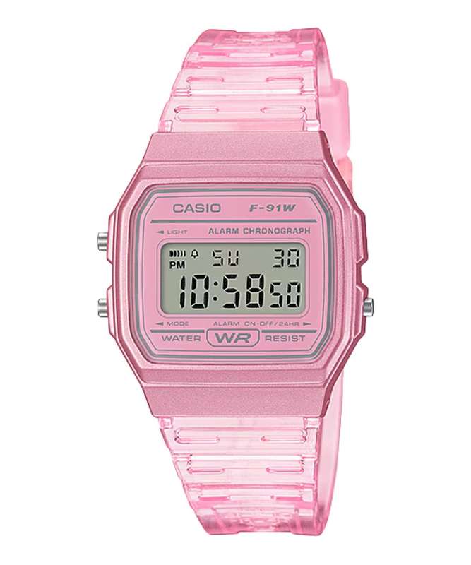 CASIO VINTAGE TRANSLUCID - LIGHT PINK (F-91WS-4DF)