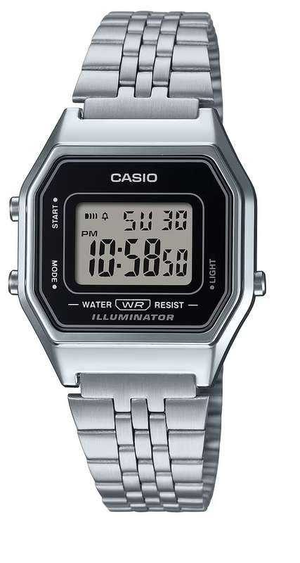CASIO VINTAGE ICONIC LADY STEEL - BLACK (LA-680WEA-1EF)