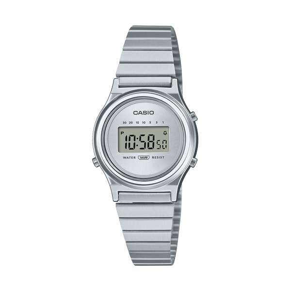 CASIO VINTAGE MINI COLLECTION SLIM ROUND - SILVER (LA700WE-7AEF)