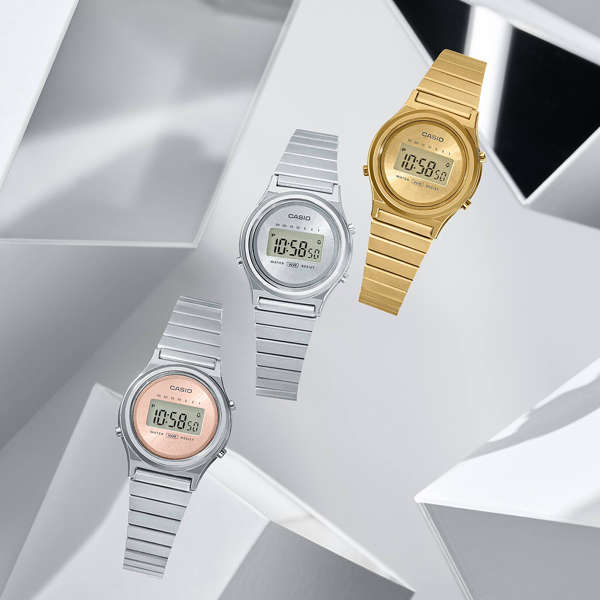 CASIO VINTAGE MINI COLLECTION SLIM ROUND - SILVER (LA700WE-7AEF)