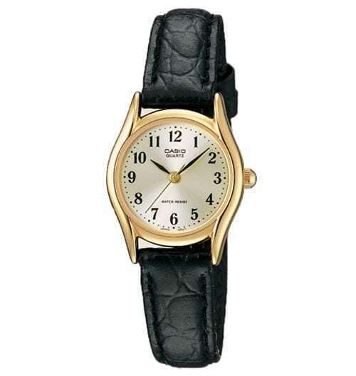 CASIO COLLECTION ONLY TIME, LEATHER - GOLD (LTP-1094Q-7B2RDF)