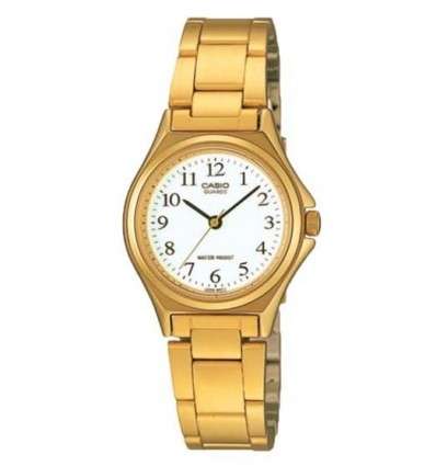 CASIO COLLECTION ONLY TIME LADY GOLD - WHITE (LTP-1130N-7BRDF)