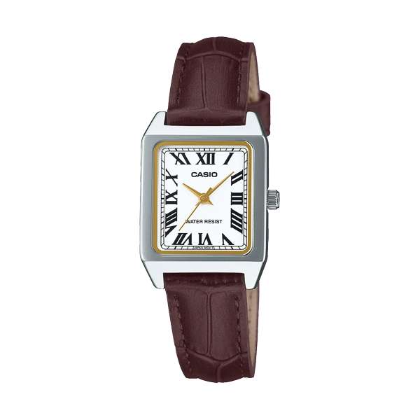 CASIO COLLECTION TANK, LEATHER - WHITE (LTP-B150L-7B2EF)