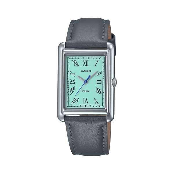 CASIO COLLECTION LADY TANK, LEATHER - TURQUOISE ***SPECIAL PRICE*** (LTP-B165L-2BVEF)
