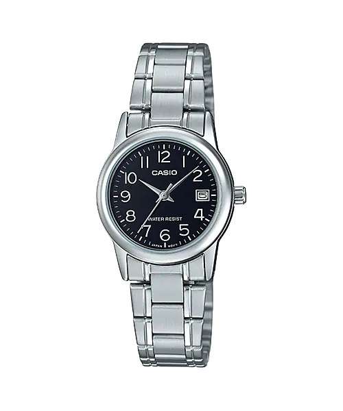 CASIO COLLECTION LADY DATE - BLACK (LTP-V002D-1BUDF)
