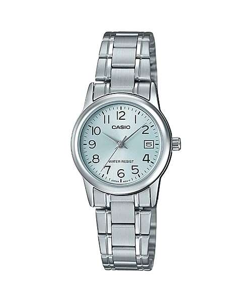CASIO COLLECTION LADY DATE - LIGHT BLUE (LTP-V002D-2BUDF)