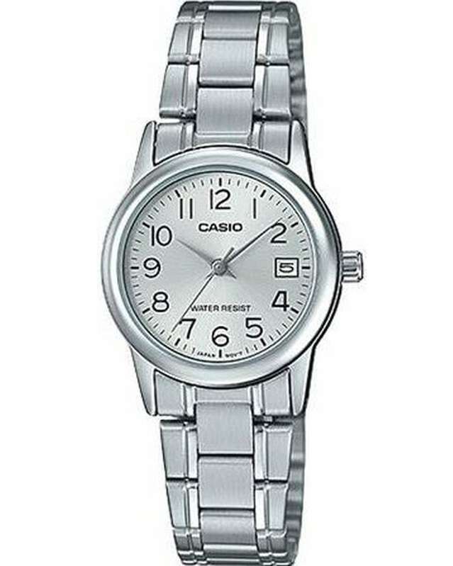 CASIO COLLECTION LADY DATE - SILVER (LTP-V002D-7BUDF)