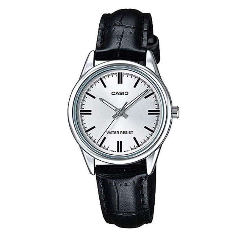 CASIO COLLECTION ONLY TIME LADY LEATHER - WHITE (LTP-V005L-7AUDF)