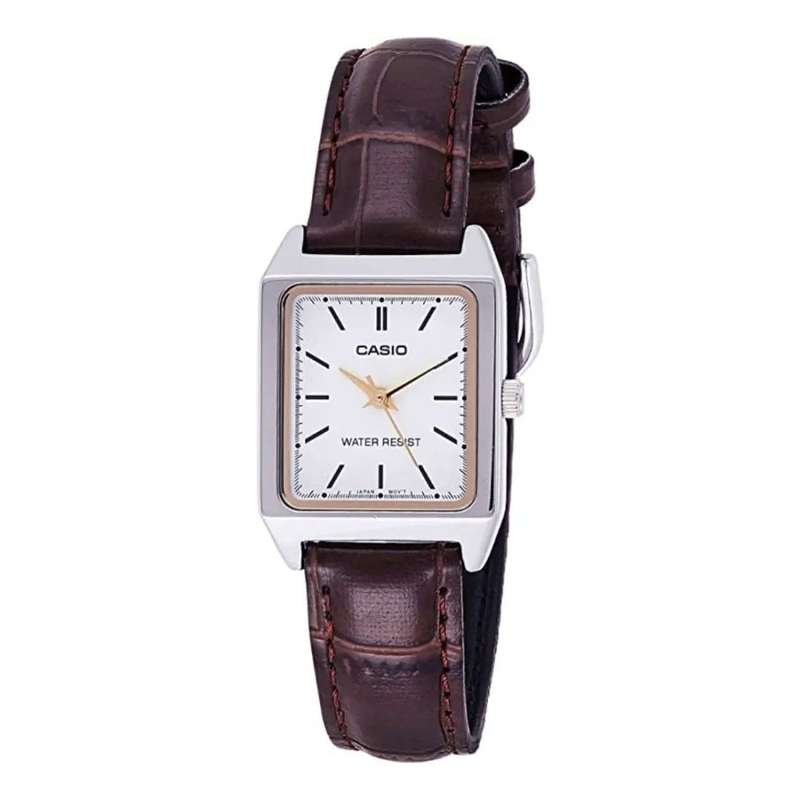 CASIO COLLECTION TANK, LEATHER - WHITE (LTP-V007L-7E2UDF)